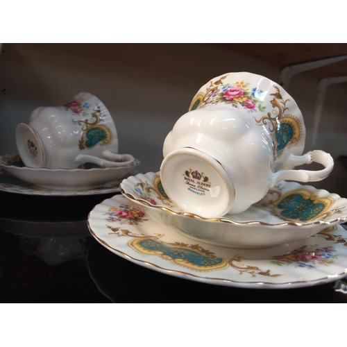 24 - A Royal Albert 16 piece 'Berkeley' tea set COLLECT ONLY