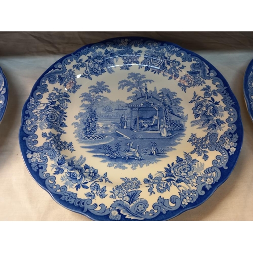 26 - 6 blue & white dinner plates from 'The Blue Collection' by Spode COLLECT ONLY