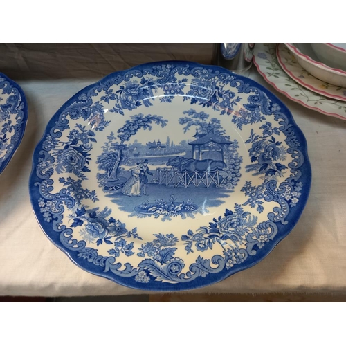 26 - 6 blue & white dinner plates from 'The Blue Collection' by Spode COLLECT ONLY