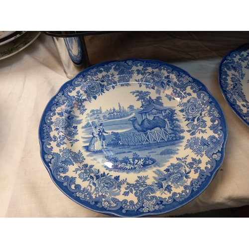 26 - 6 blue & white dinner plates from 'The Blue Collection' by Spode COLLECT ONLY