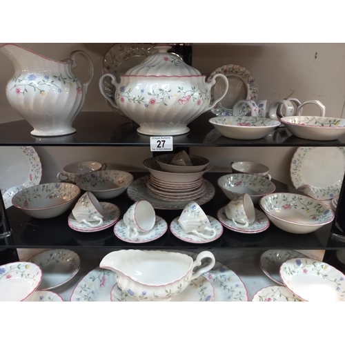 27 - A large Johnson Brothers dinner set, approximately 100 pieces COLLECT ONLY