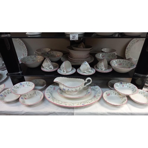 27 - A large Johnson Brothers dinner set, approximately 100 pieces COLLECT ONLY