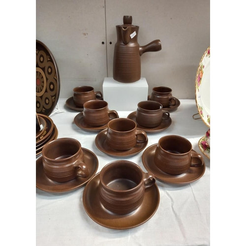 33 - A 34 piece Denby dinner set plus a 17 piece chocolate set COLLECT ONLY