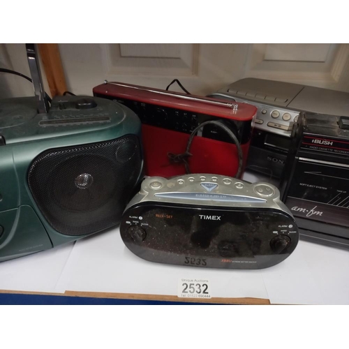 2532 - A Bush cd player and 4 others COLLECT ONLY