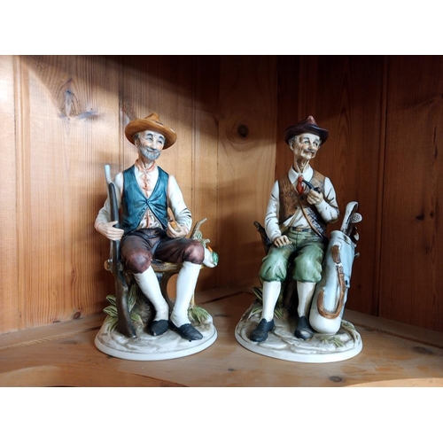 2607 - 7 Capodimonte style tramp figures COLLECT ONLY.