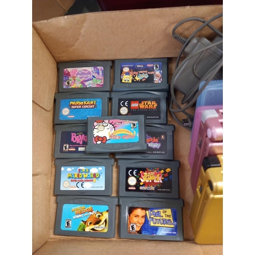 2636 - 2 Nintendo Gameboys and quantity of games. Collect Only