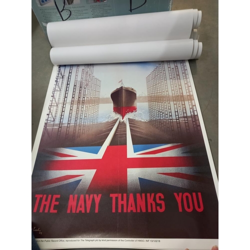 2641 - A quantity of reproduction WW2 posters. Collect Only