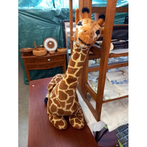 2671 - A Large stuffed soft toy giraffe Collect only