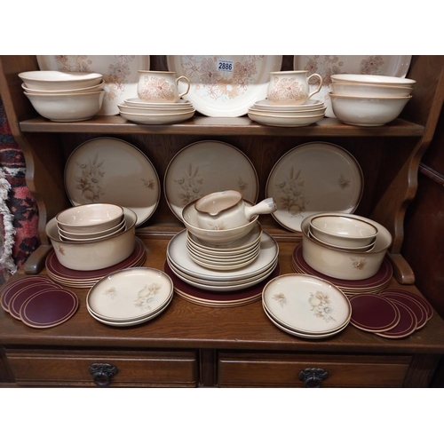 2886 - 2 Denby dinner sets & some place mats collect only