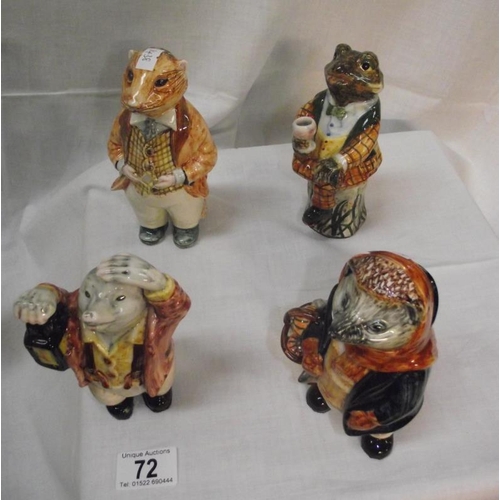 72 - 7 Woodland pottery animals by Cinque Ponts pottery The Monastries Rye