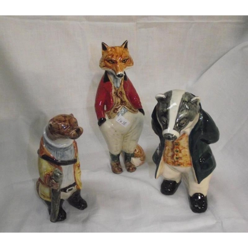 72 - 7 Woodland pottery animals by Cinque Ponts pottery The Monastries Rye