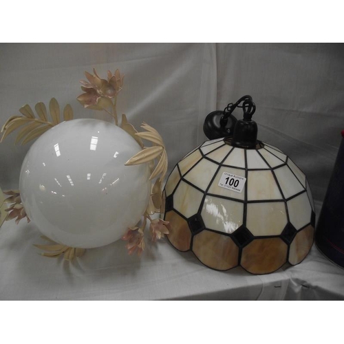 100 - 2 decorative ceiling lights COLLECT ONLY