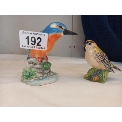 192 - 4 Beswick birds including Pheasant, blue tit etc