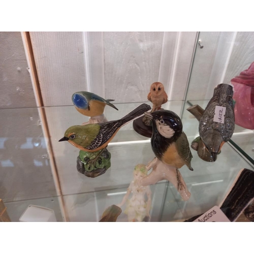 196 - A quantity of bird figurines including Mack etc