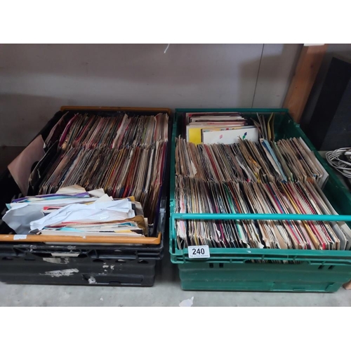 240 - A quantity of 45rpm records (2 boxes) COLLECT ONLY