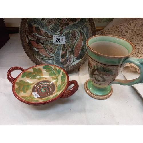 264 - A Denby bowl & other stoneware bowls & a mug COLLECT ONLY