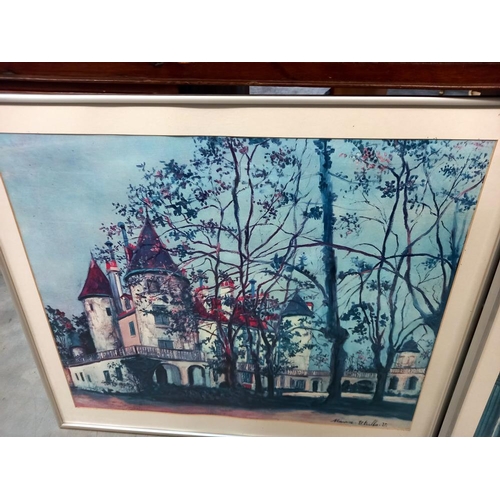 275 - 2 framed & glazed Maurice Utrillo prints COLLECT ONLY