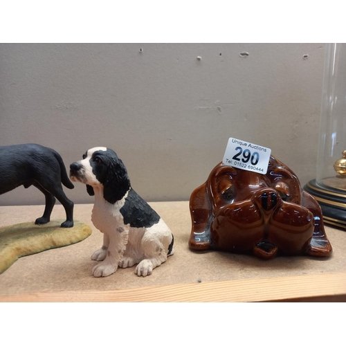 290 - 4 dog figures