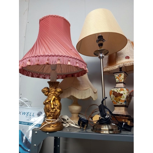 301 - A selection of table lamps - Colect only