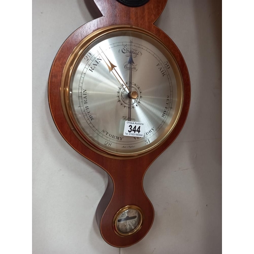 344 - A modern Victorian style barometer, COLLECT ONLY.