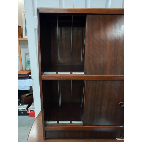 353 - A 1950's record cabinet. COLLECT ONLY.