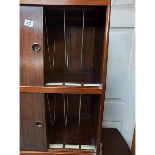 353 - A 1950's record cabinet. COLLECT ONLY.