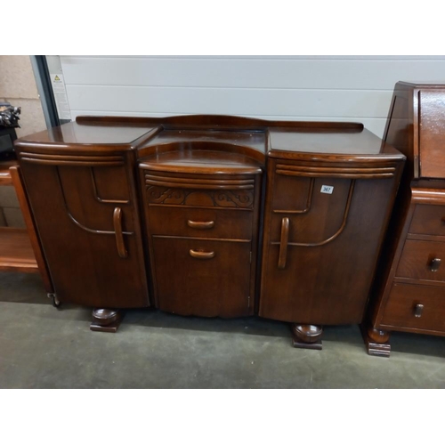 367 - A 1950's oak sideboard, COLLECT ONLY.