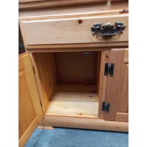 374 - A large solid pine dresser COLLECT ONLY