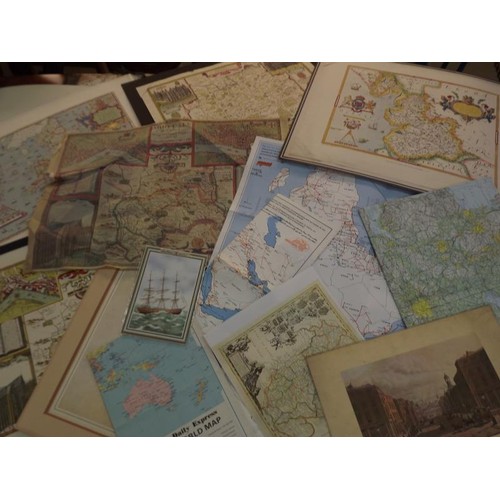 230 - A quantity of Maps and prints Collect Only