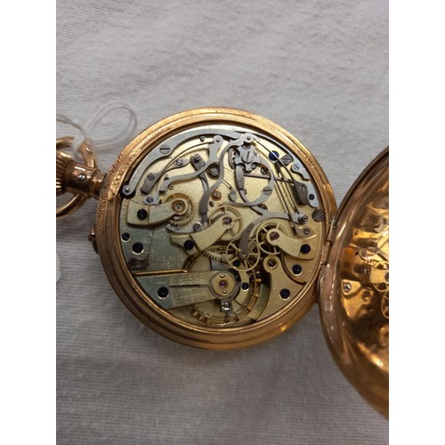 1025 - A gold plated pocket watch marked H F Neale, Cape Town, not working.