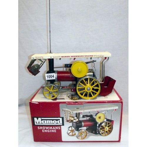 1004 - A boxed Mamod Showmans Engine