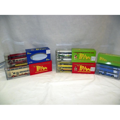 1037 - 9 boxed Britbus and BT models bus and coach models