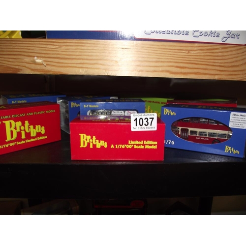 1037 - 9 boxed Britbus and BT models bus and coach models