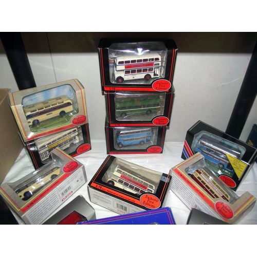 1038 - 16 boxed EFE Exclusive first editions bus and coach models