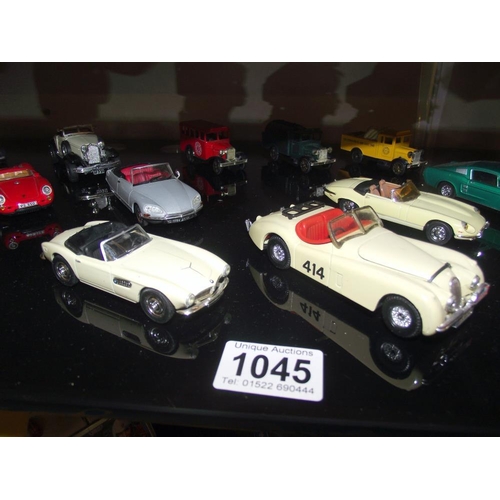 1045 - A quantity of mixed diecast including road signature, Matchbox, Dinky etc