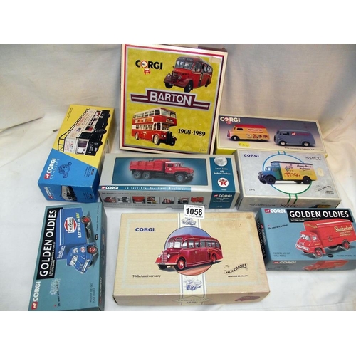 1056 - Boxed Corgi commercial vehicles including Golden Oldies classics and Toymaster set