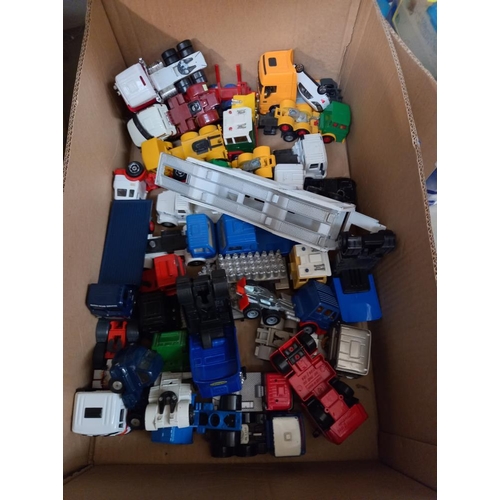 1101 - A large box of diecast lorry cabs etc including Siku, Joal, Matchbox etc