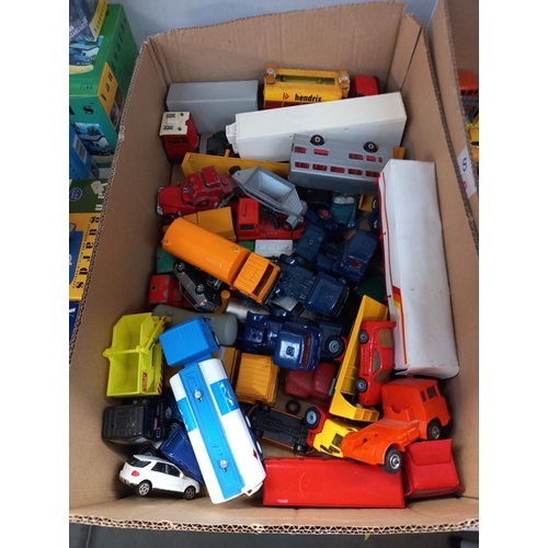 1110 - 2 large boxes of mixed diecast commercial vehicles