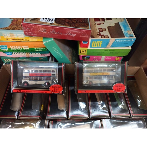 1140 - 15 boxed EFE exclusive first editions diecast bus and coach models