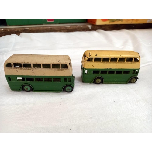 1185 - Dinky buses including Atlantean bus and early Airfix Austin Healey Sprite