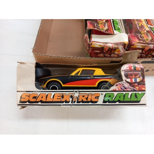 1189 - 3 boxed Scalextric rally cars Triumph TR7 c113 x 2, c 114 x 1