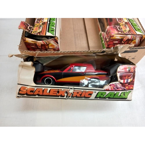 1189 - 3 boxed Scalextric rally cars Triumph TR7 c113 x 2, c 114 x 1