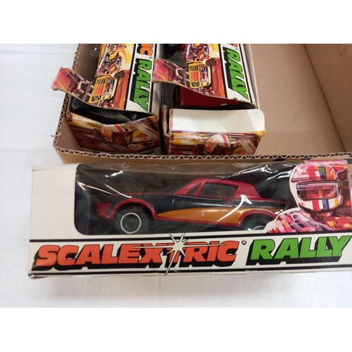 1189 - 3 boxed Scalextric rally cars Triumph TR7 c113 x 2, c 114 x 1