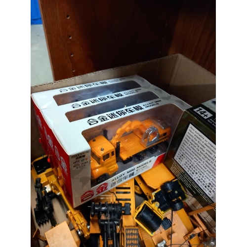 1211 - Boxed and loose diecast construction models including Joal, JCB etc