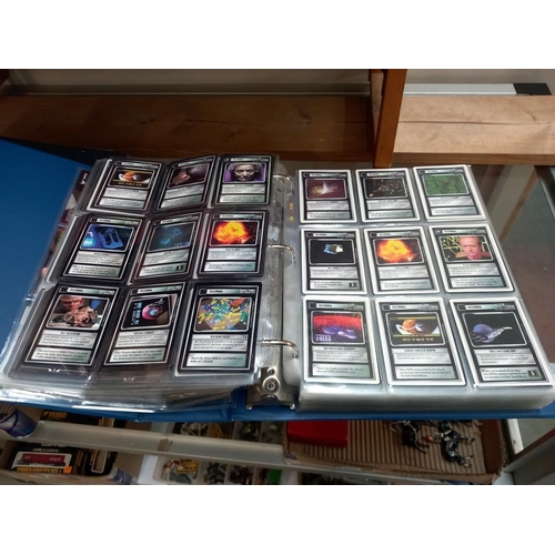 1227 - A large collection of Star Trek card games in 2 albums