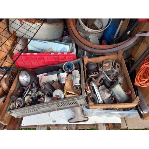 1800 - A large lot of classic/vintage spares, COLLECT ONLY.