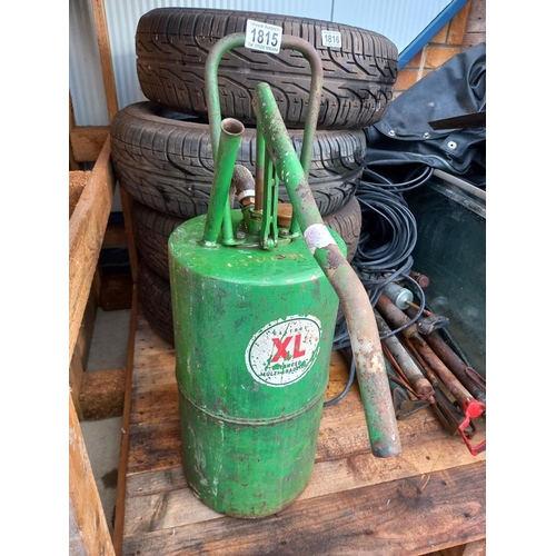 1815 - A Garage Castrol XL vintage oil pump, COLLECT ONLY.