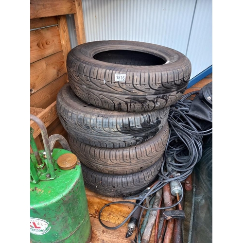 1816 - A set of four Pirelli P6000 185/65 x 14 tyres, COLLECT ONLY.