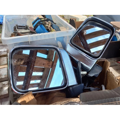 1845 - A pair of large internal ADT door mirrors, COLLECT ONLY.