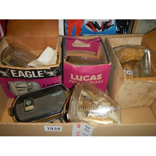 1938 - A quantity of used Lucas type 7505 headlamps suitable for Avenger, Capri, Hunter, Bond Bug and a Luc... 